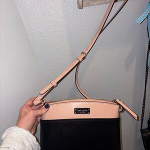 Kate Spade Black and Light Pink Crossbody Bag